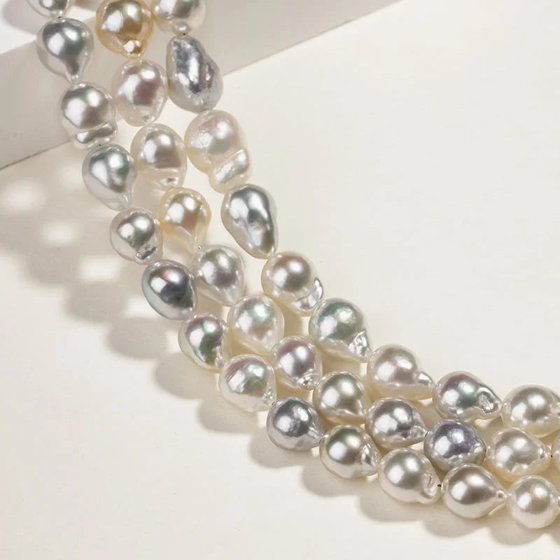 BEADED COLLECTION 18k Gold Candy-colored Mixed Color Baroque Pearl Necklace BEADED COLLECTION 18k Gold Candy-colored Mixed Color Baroque Pearl Necklace BEADED COLLECTION