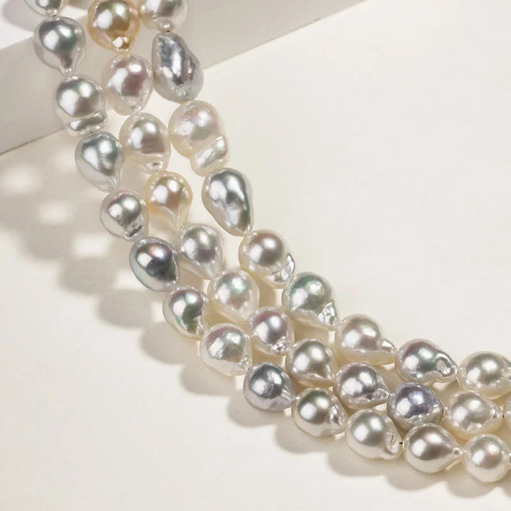 BEADED COLLECTION 18k Gold Candy-colored Mixed Color Baroque Pearl Necklace BEADED COLLECTION 18k Gold Candy-colored Mixed Color Baroque Pearl Necklace BEADED COLLECTION