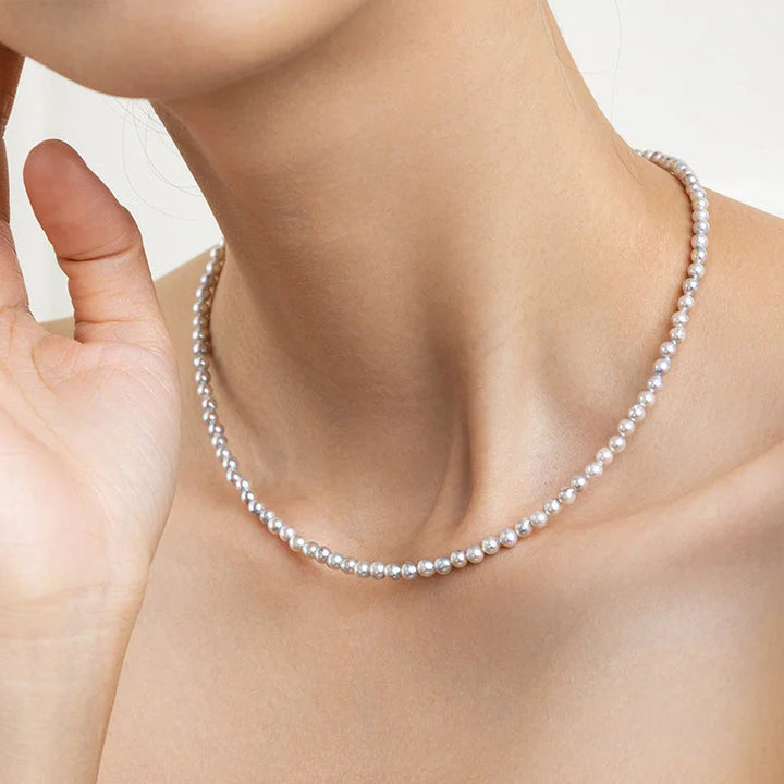 BEADED COLLECTION 18k Gold Morandi Gray Mixed Color Baroque Pearl Short Necklace BEADED COLLECTION 18k Gold Morandi Gray Mixed Color Baroque Pearl Short Necklace BEADED COLLECTION