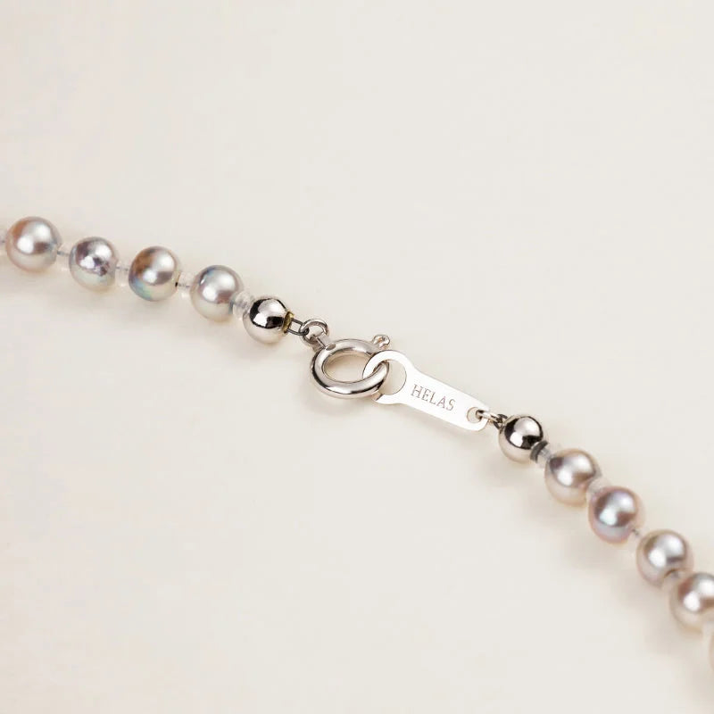 BEADED COLLECTION 18k Gold Morandi Gray Mixed Color Baroque Pearl Short Necklace BEADED COLLECTION 18k Gold Morandi Gray Mixed Color Baroque Pearl Short Necklace BEADED COLLECTION