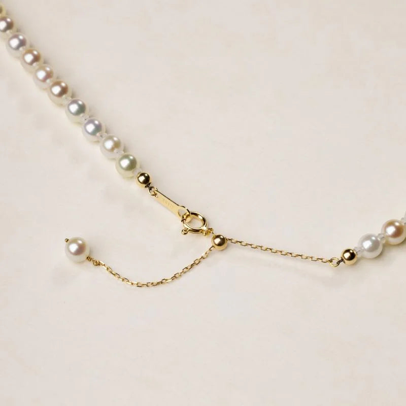 BEADED COLLECTION 18k Gold Round Candy-colored Mixed Color Akoya Pearl Necklace BEADED COLLECTION 18k Gold Round Candy-colored Mixed Color Akoya Pearl Necklace BEADED COLLECTION