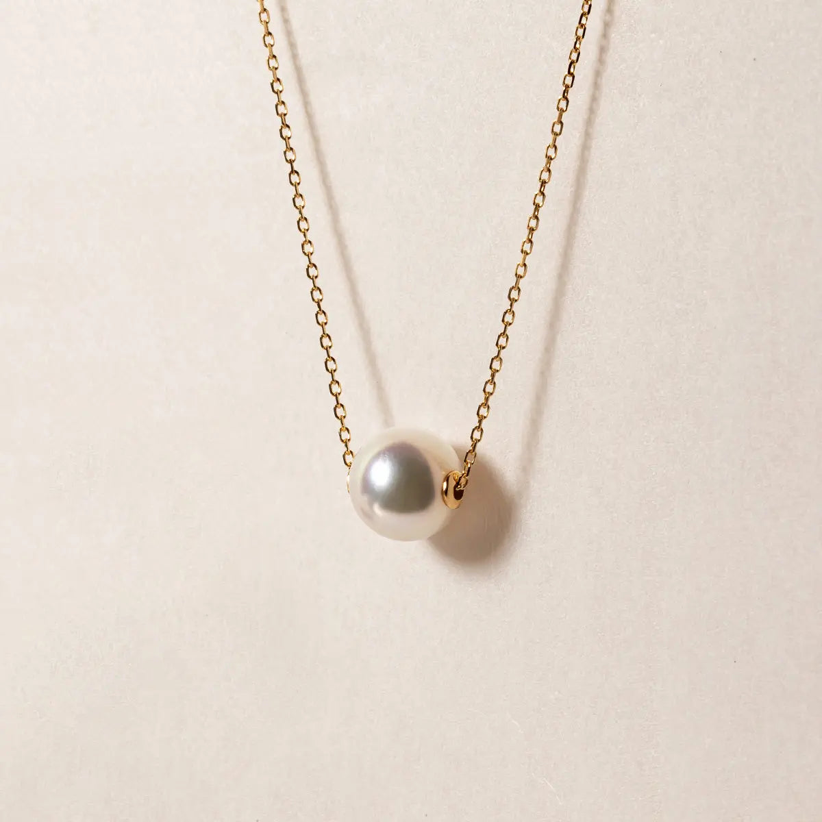 BASIC COLLECTION Akoya 18K Gold Pearl Necklace - HELAS Jewelry