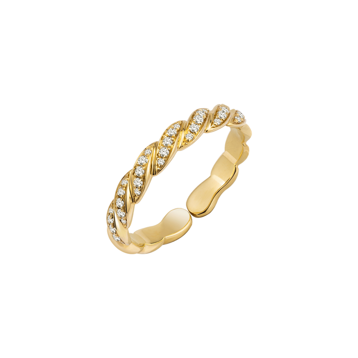 18K Yellow Gold Diamond Ring