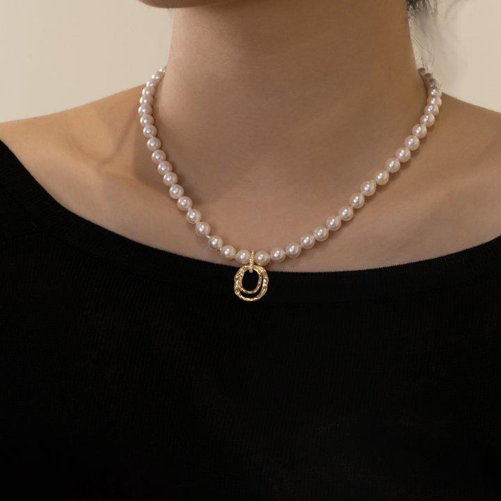 18K Gold Saltwater Pearl Colored Gemstone Summer Dopamine Combo Necklace