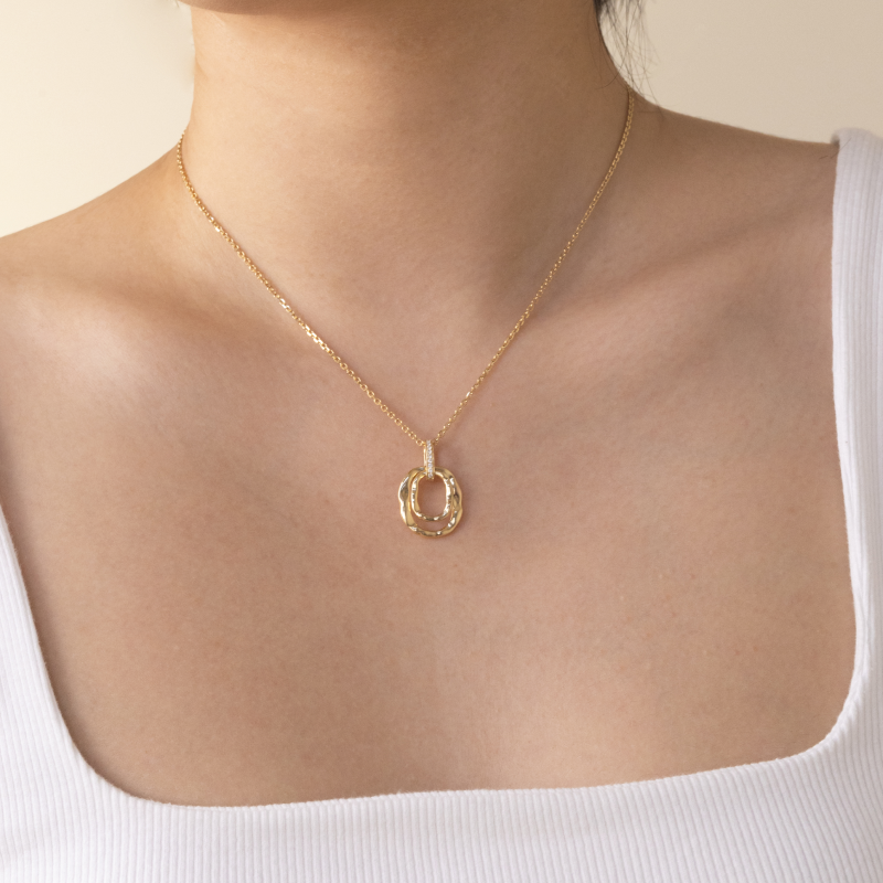 18K Gold Saltwater Pearl Colored Gemstone Summer Dopamine Combo Necklace