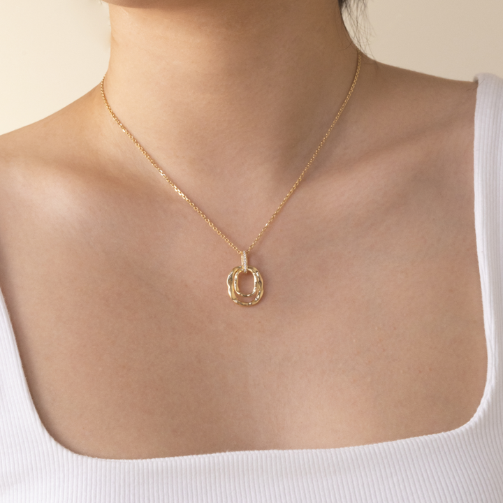 18K Gold Saltwater Pearl Colored Gemstone Summer Dopamine Combo Necklace