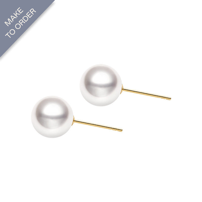 South Sea Pearl 18K Gold Simple Stud Earrings