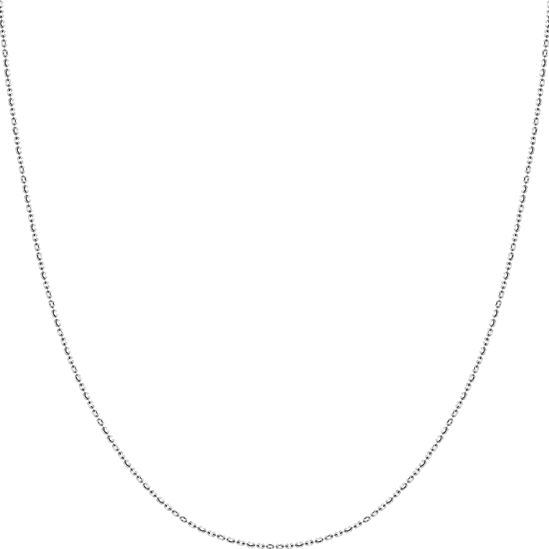18K Gold Dazzling Oval Bead Chain Necklace