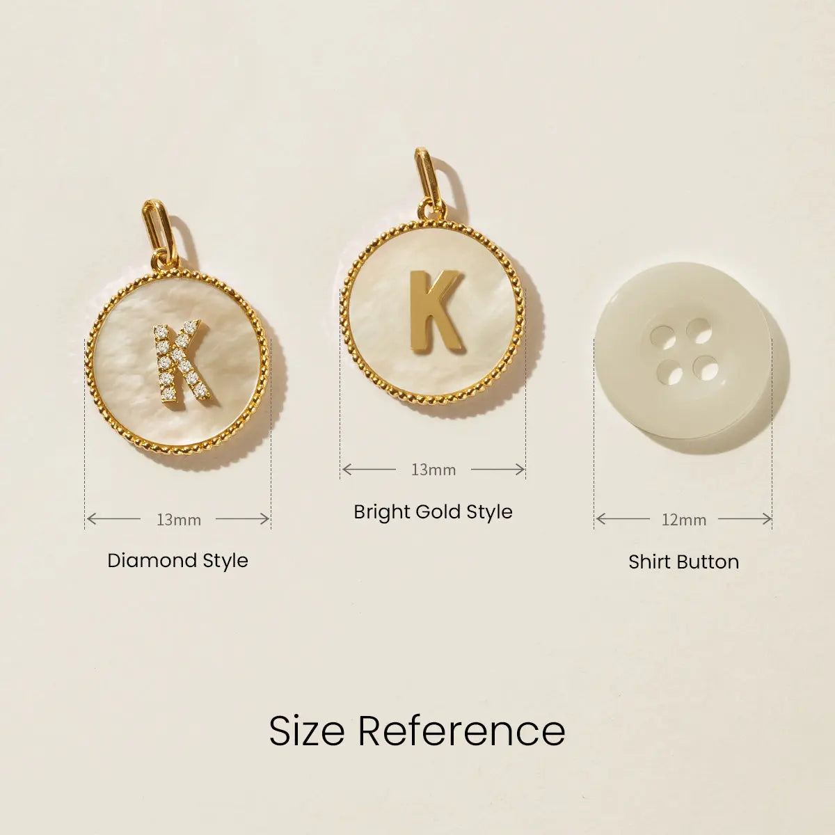 LEAN IN COLLECTION Custom Letter Mother-of-Pearl Necklace - HELAS Jewelry