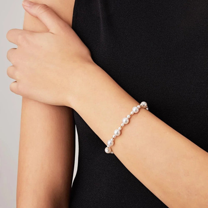 HIGH-END JEWELRY High-gloss Akoya Saltwater Pearl 18K Gold Stylish Beaded Bracelet HIGH-END JEWELRY High-gloss Akoya Saltwater Pearl 18K Gold Stylish Beaded Bracelet HIGH-END JEWELRY