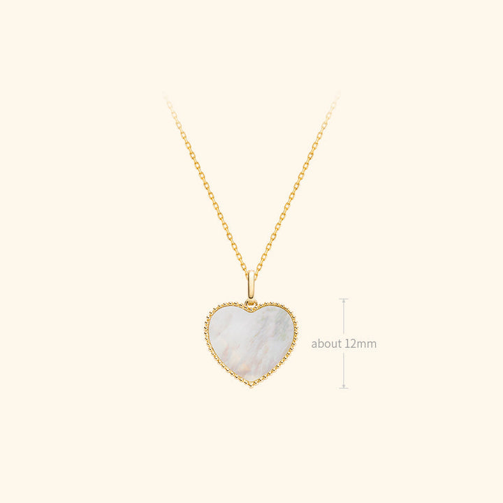 Mother-of-Pearl 18K Gold My Heart Necklace