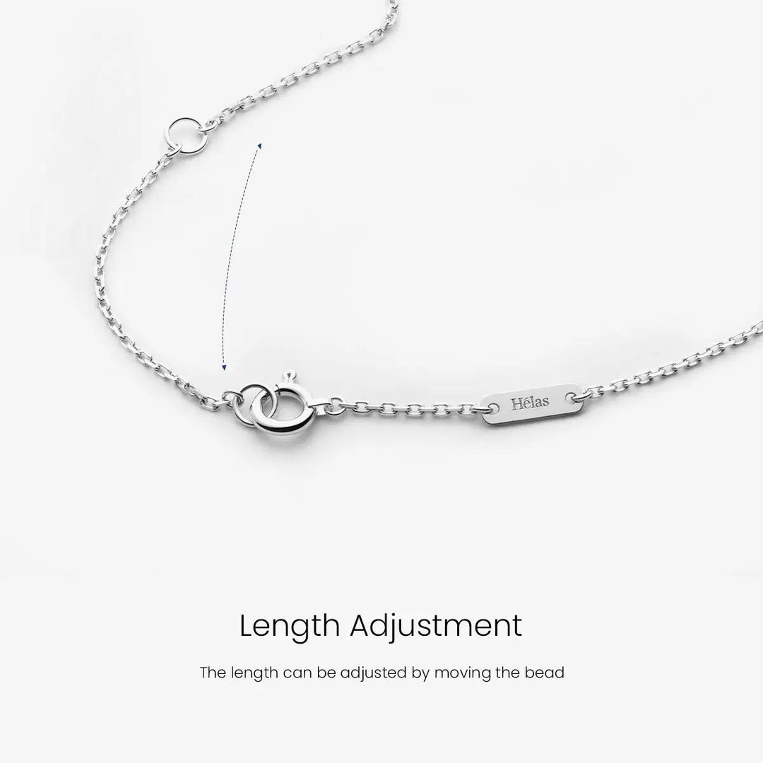 MELODY COLLECTION Akoya Saltwater Pearl 18K White Gold Semibreve Diamond Necklace - HELAS Jewelry