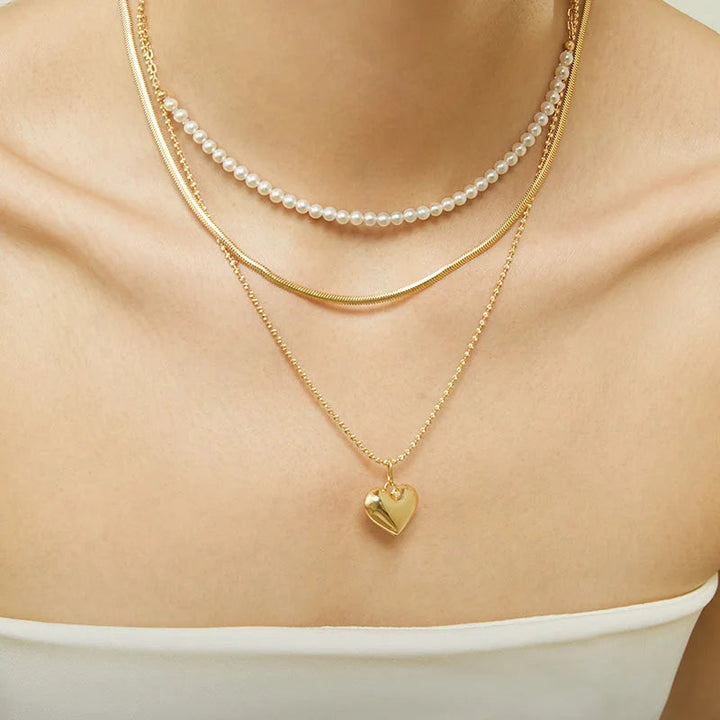 NAPLES COLLECTION 18K Gold Heart Pendant Necklace NAPLES COLLECTION 18K Gold Heart Pendant Necklace NAPLES COLLECTION