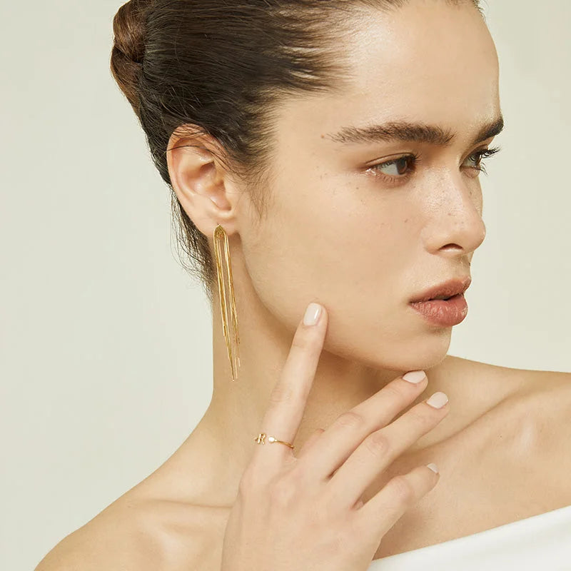 Pure metal earrings discount