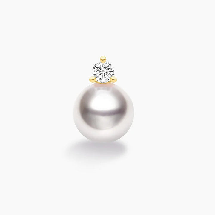 ORIGIN COLLECTION Akoya Pearl 18K Yellow Gold Diamond Stud Earrings ORIGIN COLLECTION Akoya Pearl 18K Yellow Gold Diamond Stud Earrings ORIGIN COLLECTION