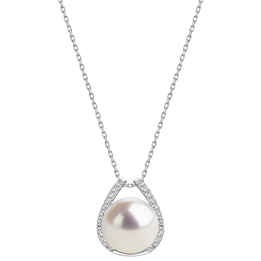 Exclusive Edison Pearl Detachable Pendant Necklace in 925 Sterling Silver
