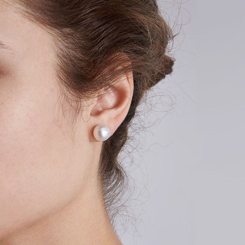 South Sea Pearl 18K Gold Simple Stud Earrings