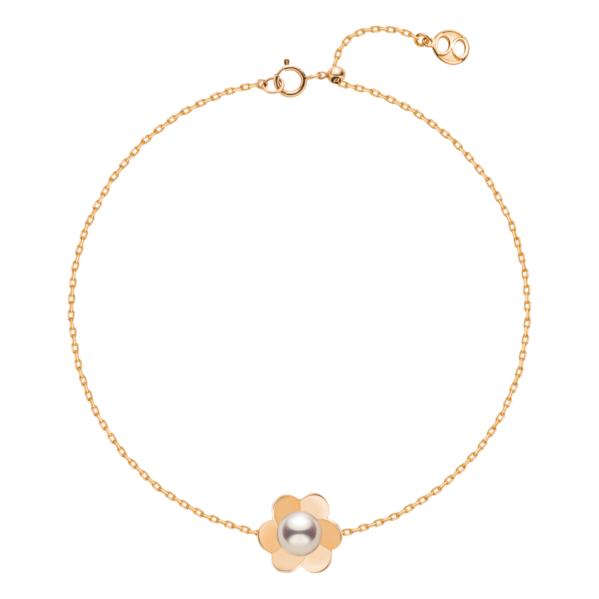 Freshwater Pearl 9K Rose Gold Bloom Dew Bracelet