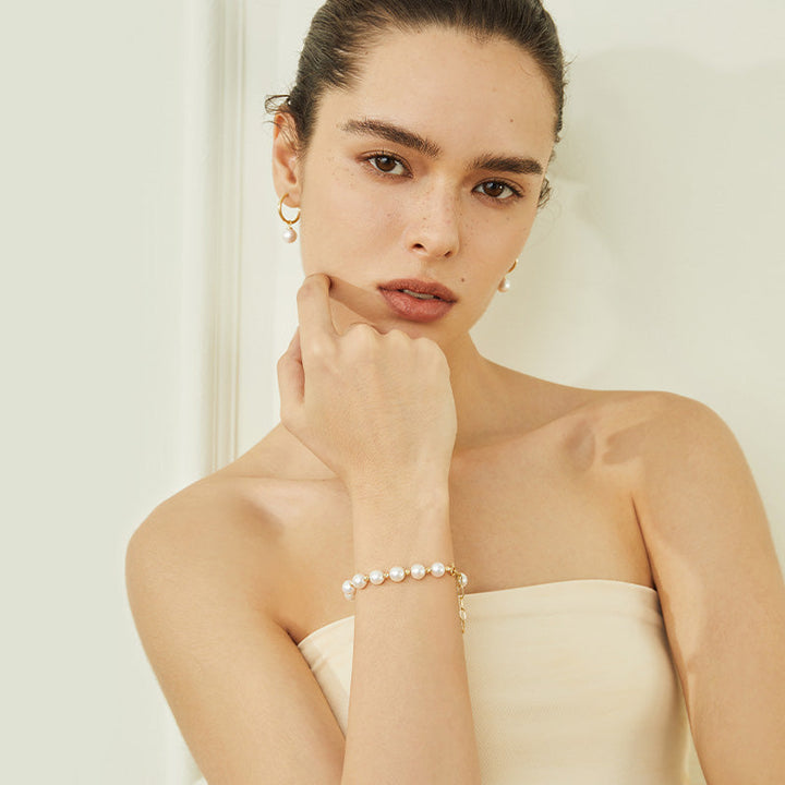 Akoya Pearl 18K Gold Convertible Hoop Earrings