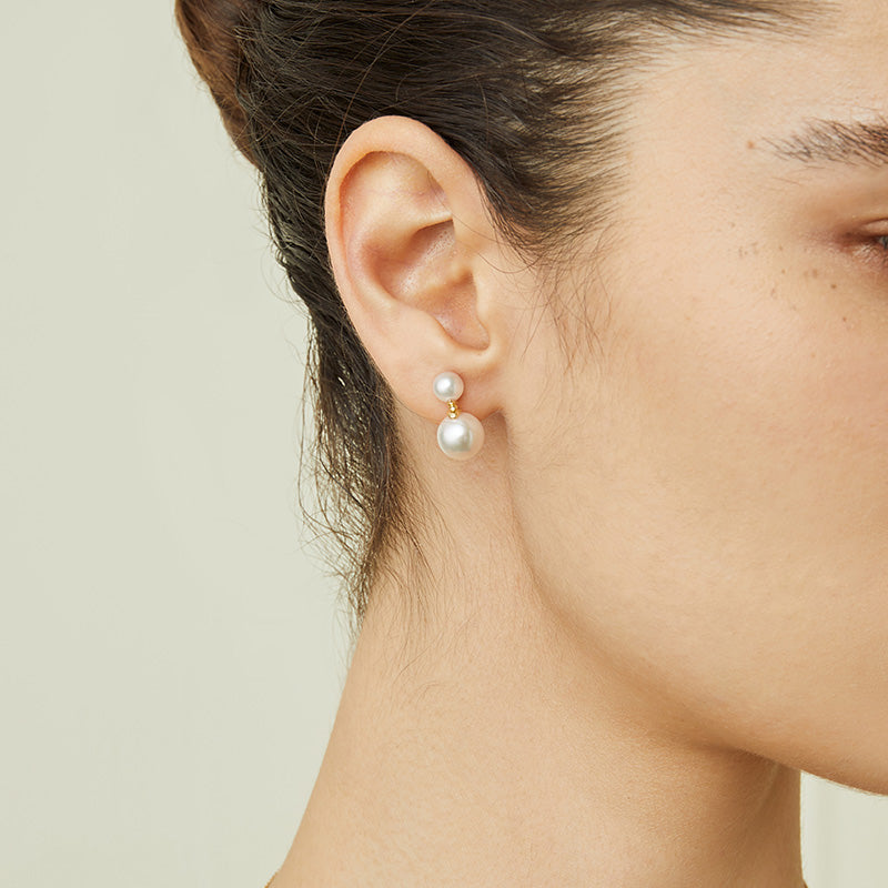 Akoya Pearl 18K Gold Companion Pearl Earrings