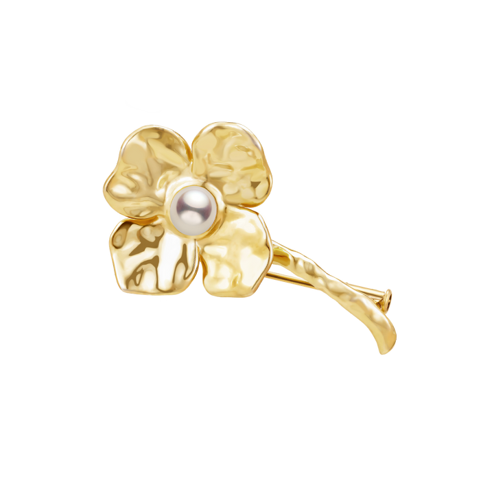 Freshwater Pearl 925 Sterling Silver Wild Bloom Brooch