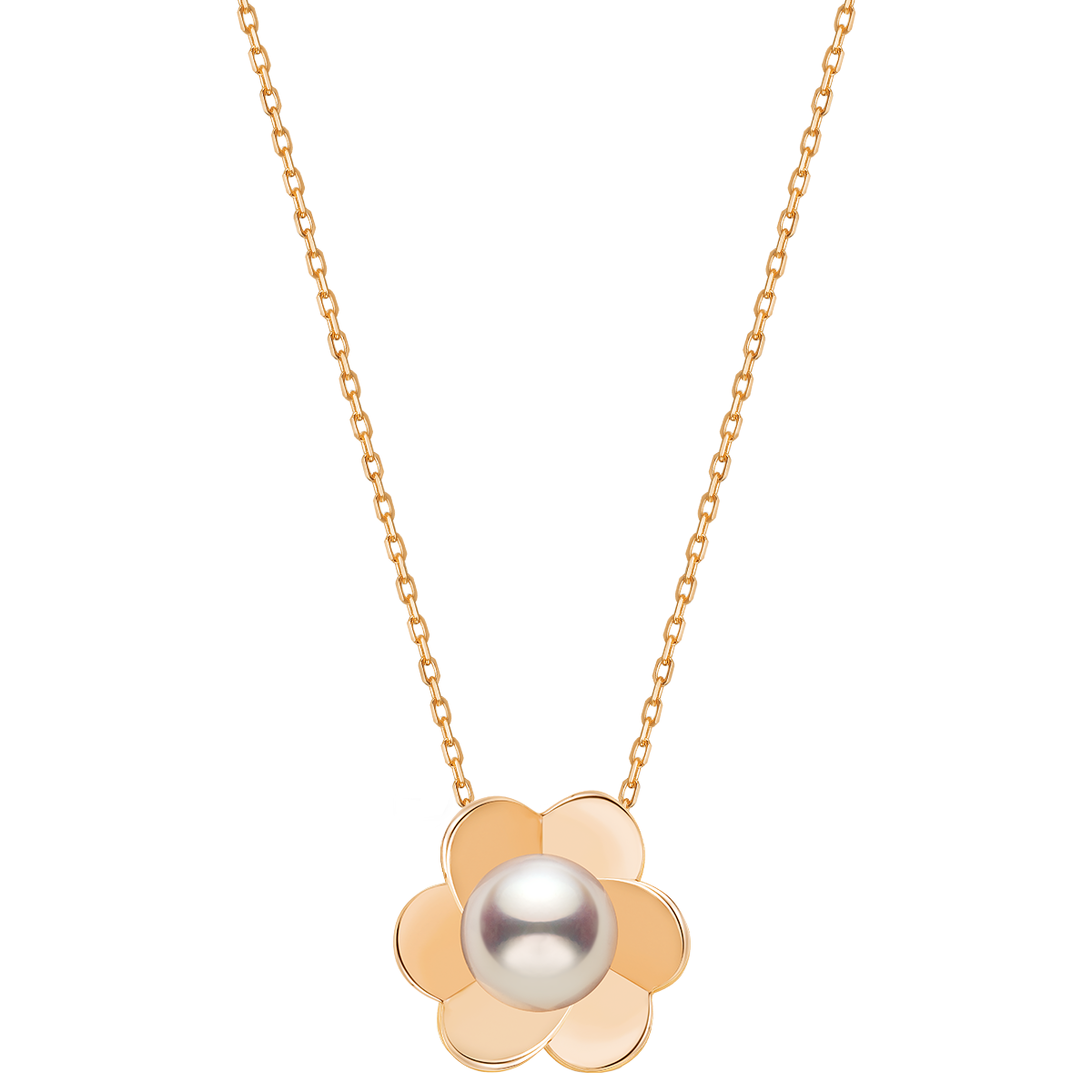 Freshwater Pearl 10K 14K Rose Gold Bloom Dew Necklace