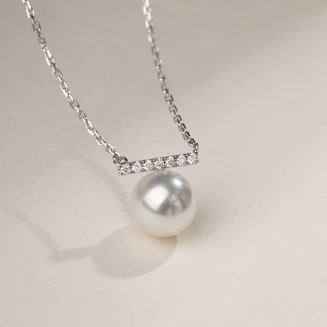 Melody Edison Pearl Pendant Necklace in 925 Sterling Silver