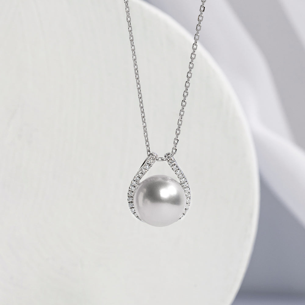 Exclusive Edison Pearl Detachable Pendant Necklace in 925 Sterling Silver