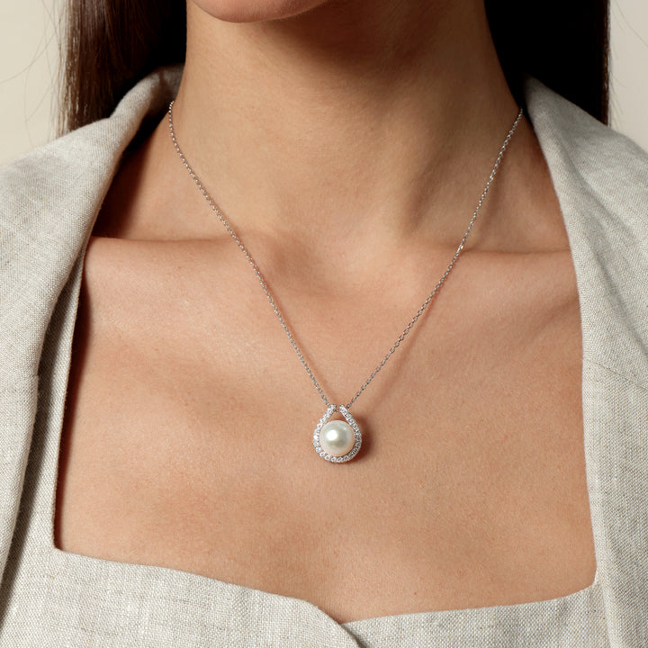 Exclusive Edison Pearl Detachable Pendant Necklace in 925 Sterling Silver