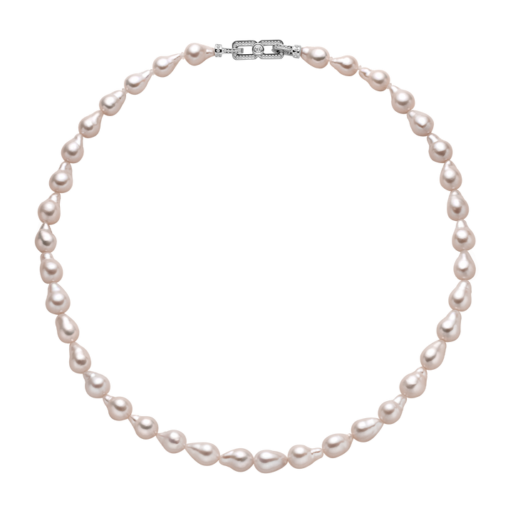 Wonder Baroque Freshwater Pearl Necklace in 925 Sterling Silver
