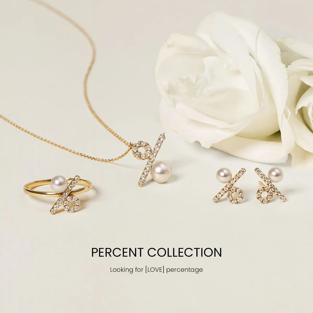 PERCENT COLLECTION Akoya Saltwater Pearl 18K Yellow Gold Diamond Circle Necklace - HELAS Jewelry