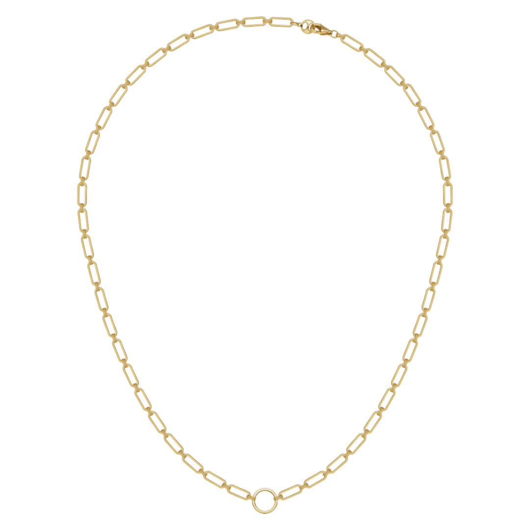 Akoya Pearl 18K Gold Diamond Lever Pendant Interlock Necklace - HELAS Jewelry