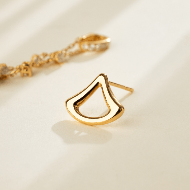 Akoya Pearl 18K Gold Diamonds Falling Stars Earrings - HELAS Jewelry