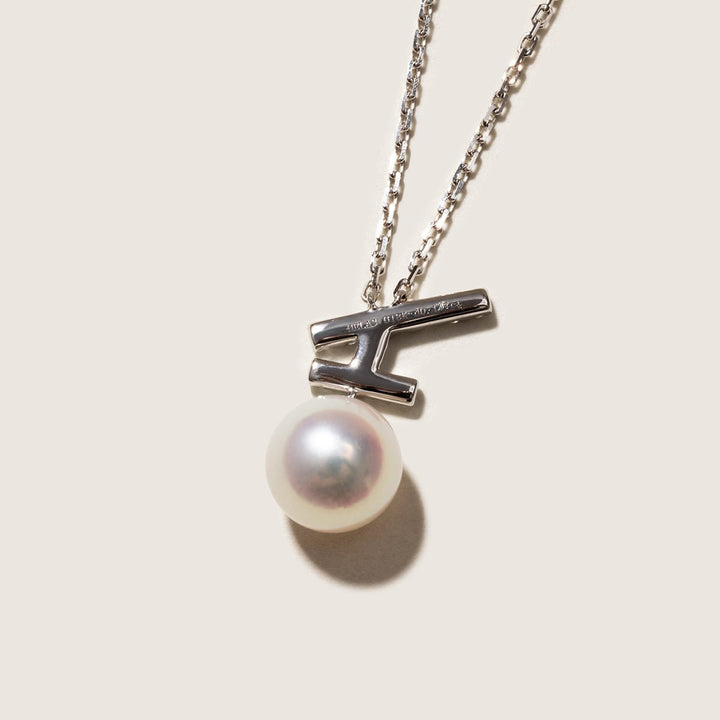 Akoya Pearl 18K Gold Diamonds Sparkle Flying Necklace - HELAS Jewelry