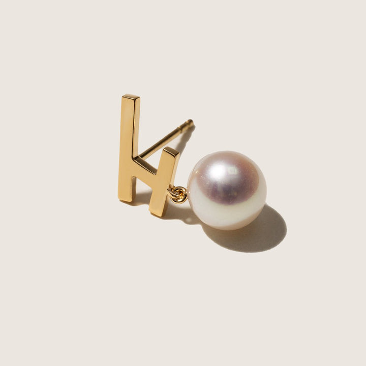 Akoya Pearl 18K Gold Fashion Flying Earrings - HELAS Jewelry