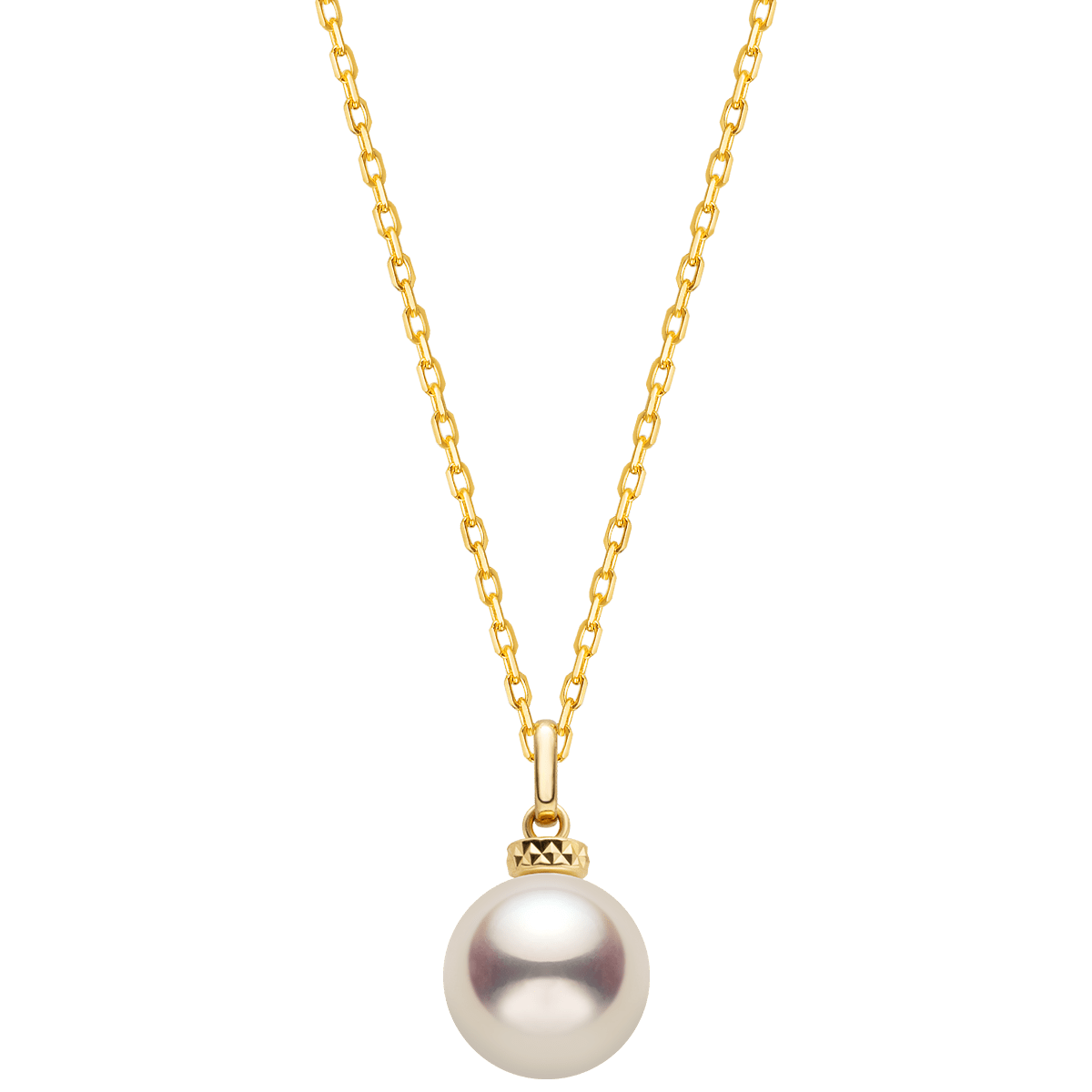 Akoya Pearl 18K Gold Italian Casual Style Pendant Necklace - HELAS Jewelry