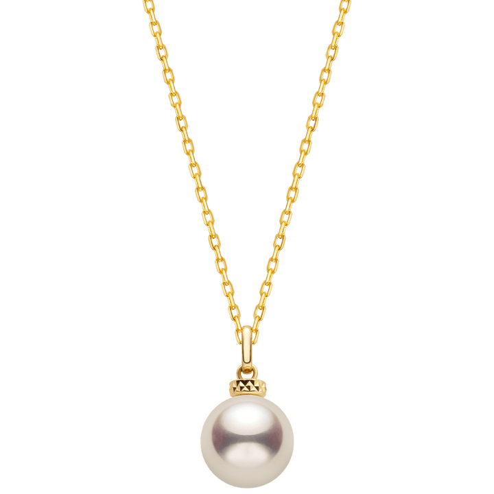 Akoya Pearl 18K Gold Italian Casual Style Pendant Necklace - HELAS Jewelry