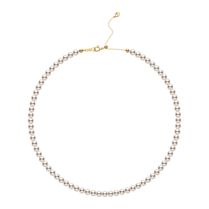 Akoya Pearl 18K Gold Lustre Classic Strand Necklace - HELAS Jewelry
