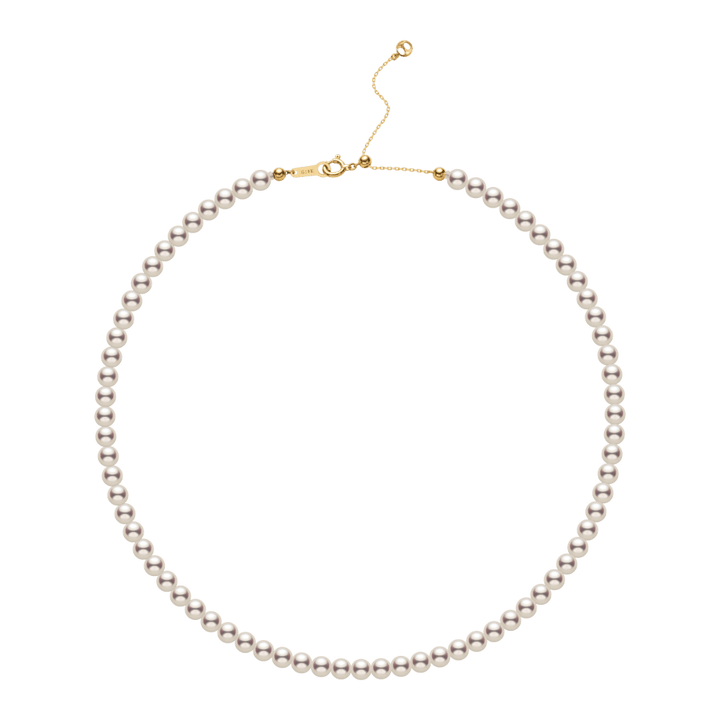 Akoya Pearl 18K Gold Lustre Classic Strand Necklace - HELAS Jewelry