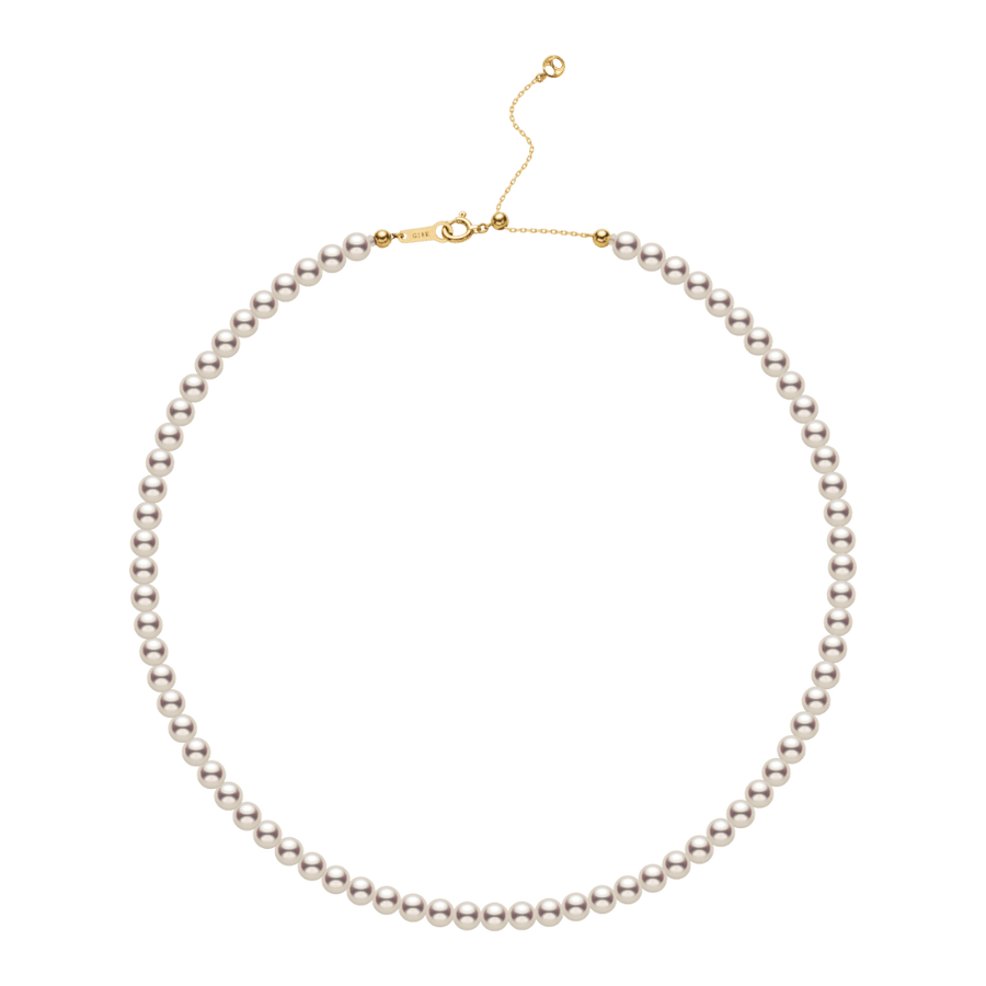 Akoya Pearl 18K Gold Lustre Classic Strand Necklace - HELAS Jewelry
