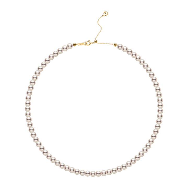 Akoya Pearl 18K Gold Lustre Classic Strand Necklace - HELAS Jewelry