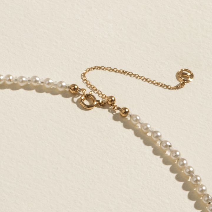 Akoya Silver Blue Baroque Pearl 18K Gold Tide Gradient Strand Necklace - HELAS Jewelry