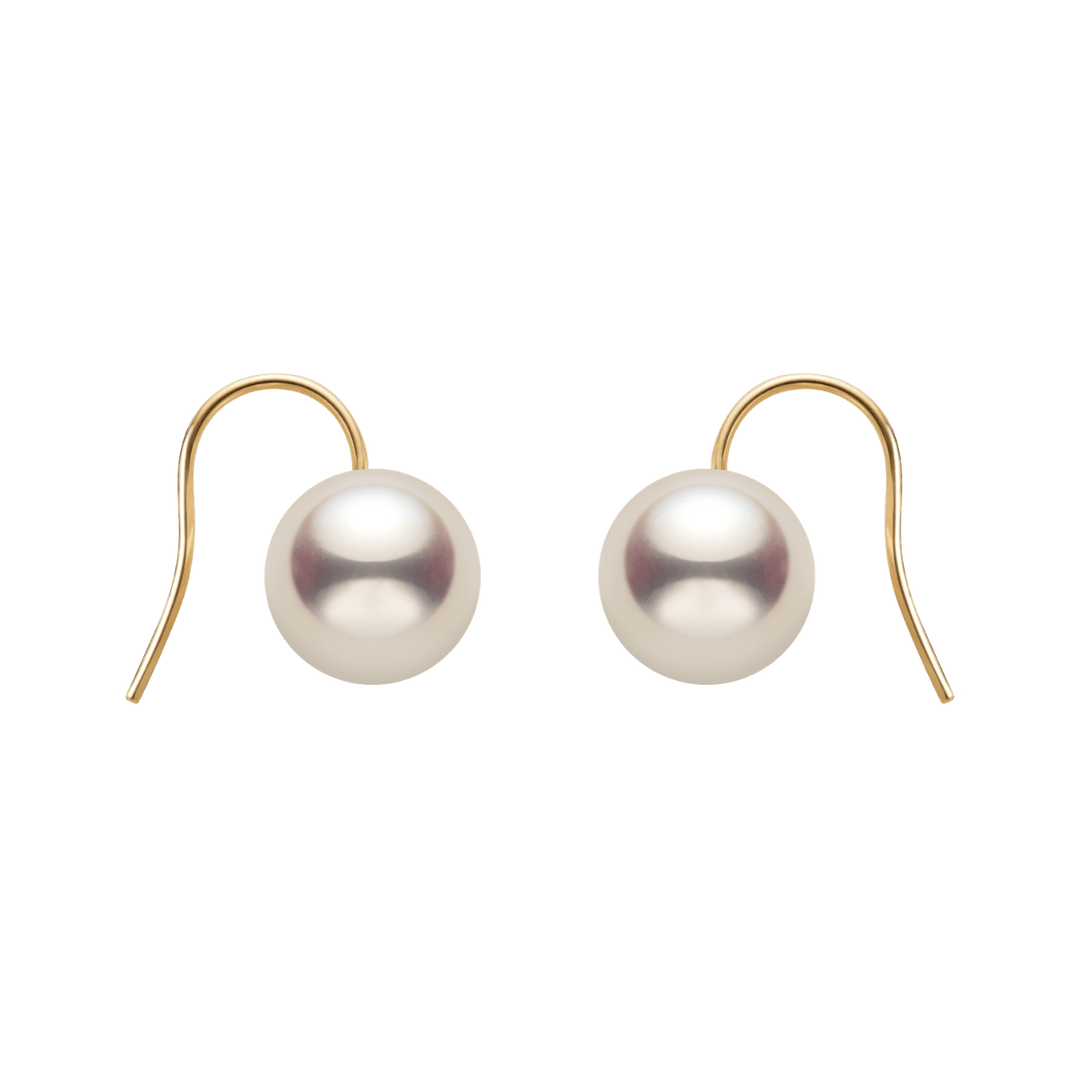 10 - 11mm Freshwater Edison Pearl 14K Gold French Hook Earrings - HELAS Jewelry