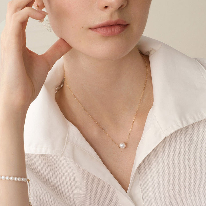 Akoya 18K Gold Pearl Necklace - HELAS Jewelry