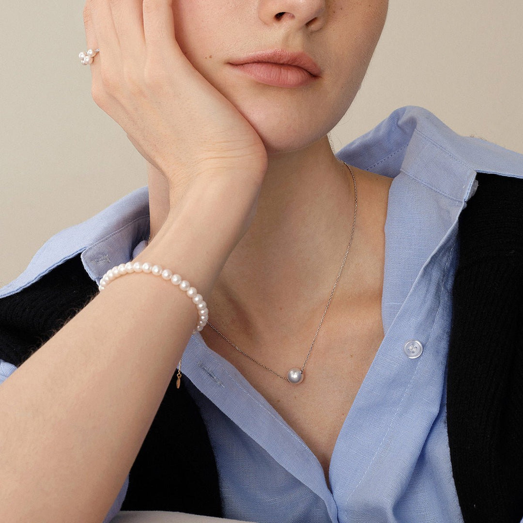 Akoya 18K Gold Pearl Necklace - HELAS Jewelry
