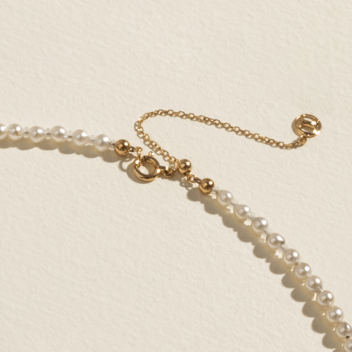 Akoya Silver Blue Baroque Pearl 18K Gold Tide Gradient Strand Necklace - HELAS Jewelry