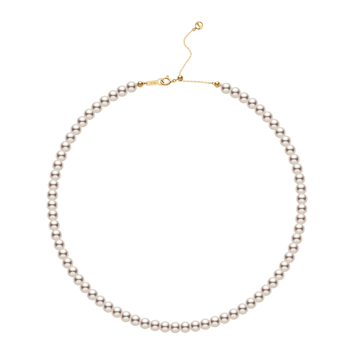 Akoya Pearl 18K Gold Lustre Classic Strand Necklace - HELAS Jewelry