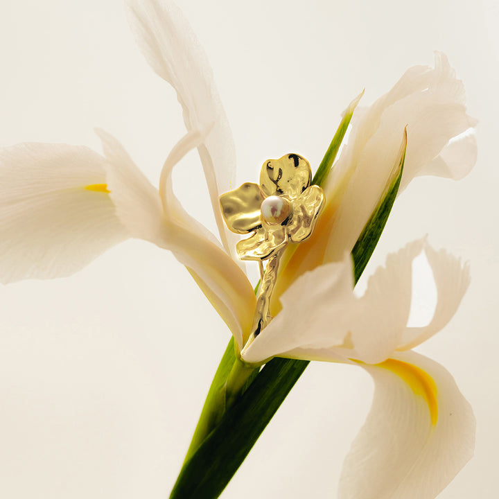 Freshwater Pearl 925 Sterling Silver Wild Bloom Brooch