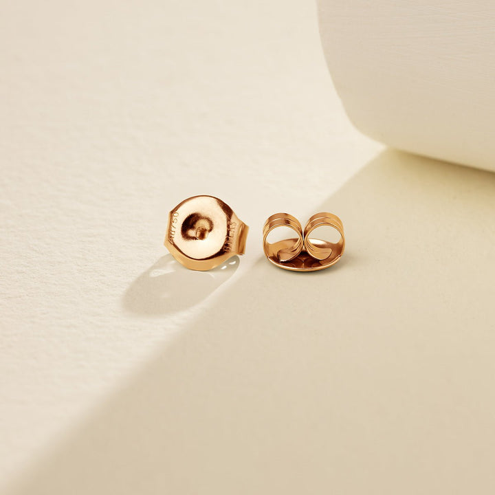 18K Rose Gold Silk Ribbon Earrings - HELAS Jewelry
