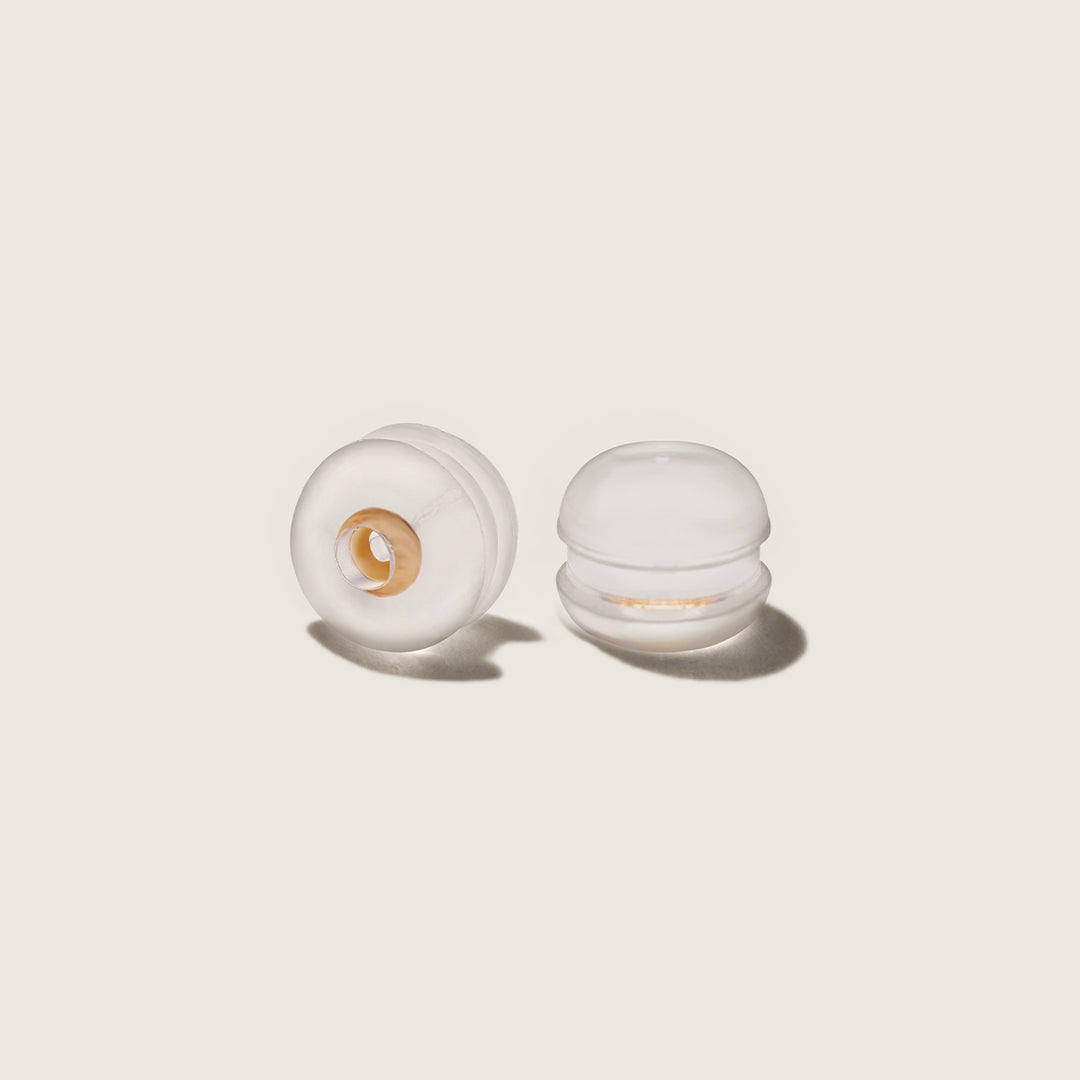 10K Rose Gold Ribbon Design Stud Earrings